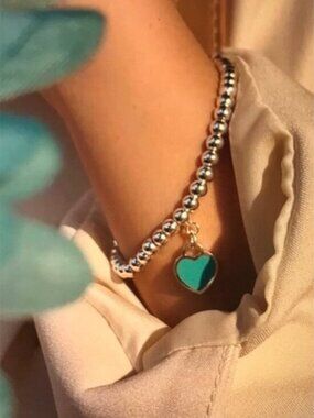 Silver Heart Charm Bracelet